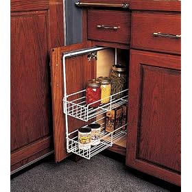 KV Base Roll Out Unit White (Narrow) by Knape & Vogt