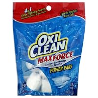 Oxi Clean Max Force Laundry Stain Fighter & Booster, Power Paks, 10 ct.