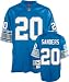 Barry Sanders Detroit Lions Light Blue NFL Premier Throwback Jersey