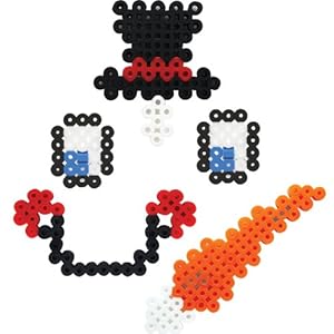 Amazon.com: Perler Beads Biggie Bead Fused Bead Kit, Decorate a Snowman ...