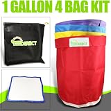 Bubble Hash Bags Ice Extractor 1 Gallon 4 Bag + micron
