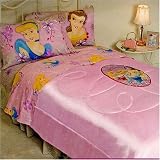 Walt Disney Princess Princesses Embelished Twin or Full Comforter Blanket Disney