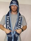 Tennessee Titans 2011 Team Stripe Hooded Knit Scarf with Pockets