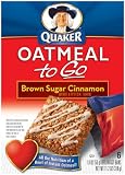 Quaker, Oatmeal To Go, Brown Sugar Cinnamon Breakfast Bars, 6-Count Boxes (Pack of 6)
