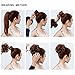 FESHFEN Ponytail Extensions Hair Extensions Wavy Curly Messy Hair Bun Extensions Scrunchy Scrunchie Hair Bun Updo Hairpiece Donut Hair Chignons Hair Piece Wig Strawberry Blonde Scrunchie Hairpiece