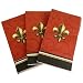 Fleur-de-Lis Red Guest Napkins
