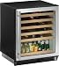 U Line Origins 1075WCS00 24 Built-in Wine Storage with 48-Bottle Capacity, Slide-Out Zinc-Coated Wine Racks, Maple-Trimmed Wine Racks, Interior Light and Mechanical Temperature Control: Stainless Steel/Right-Hand Hinge