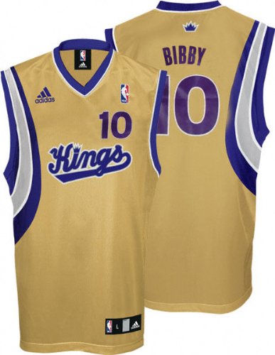 Mike Bibby Sacramento Kings Old Gold Youth Replica Adidas NBA Jersey