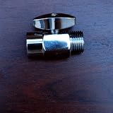 Zoe Industries 100% Shower Head Shut Off Valve - Solid Brass - Chrome Finish