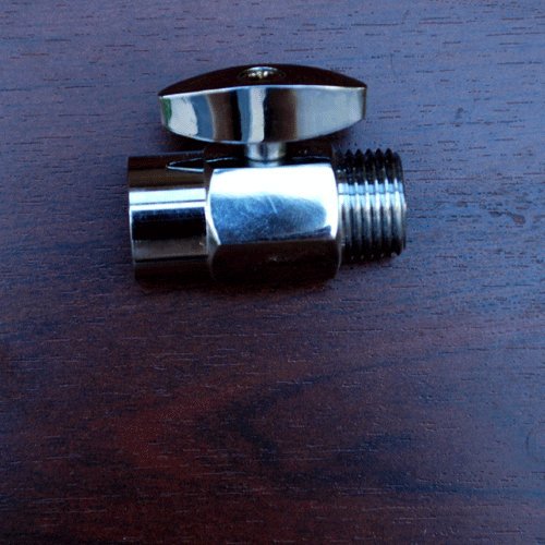 Zoe Industries 100% Shower Head Shut Off Valve - Solid Brass - Chrome Finish