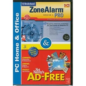 Zone Alarm Pro vers. 3 and Net Nanny's Ad-Free Combo by 