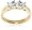 14k Yellow Gold 3-Stone Diamond Ring (1 cttw, H Color, SI2 Clarity), Size 6