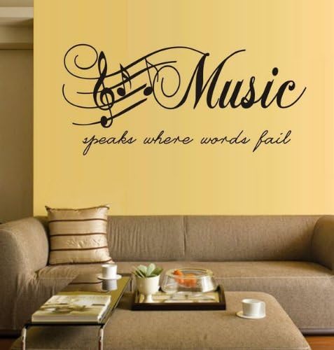 Sirimaya New 2014 Musical Instrument Wall Sticker Vintage Poster PVC Creative Decoration