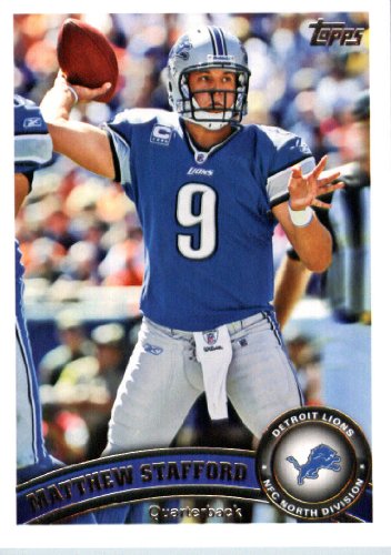 2011 Topps Football Card # 86 Matthew Stafford - Detroit Lions - NFL Trading Card in a Protective Case!