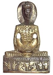 Hindu Religious Statue Brass Buddha 4 X 2.5 inches (mbudha1020)