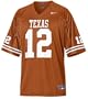 Texas Longhorns Youth #12 Football Jersey (XL=20)