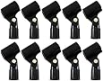 GLS Audio Mic Clip - Heavy Duty Microphone Clips - "U" Style Mike Clip - Fits all standard size Mics - 10 PACK