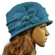 Daisy Flower Wool Cloche Bucket Hat - Various Color