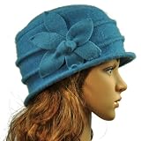 Daisy Flower Wool Cloche Bucket Hat - Various Color