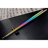 ＲＸ　純チタン　製　マイ箸　ＴＣ２１５ＩＰ　レインボー　転がらない　チタン　の　お箸