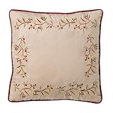 Woolrich Cherry Embroidered Decorative Pillow