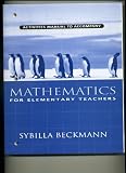 Mathematics for Elementary Teachers - Activities Manual