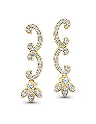 Diamond (0.78 Ct, IJ-SI), 18 Kt Yellow Gold Excellence Diamond Drops