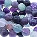 Flourite : Ball-Plain - 11mm Diameter, Sold by: 16 Inch Strand with Angel Mountain Beads Heart Charm
