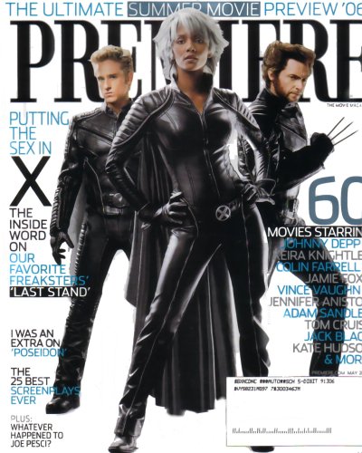 Premiere Magazine X-Men May 2006 Issue (Halle Berry, Hugh Jackman, Ben Foster)