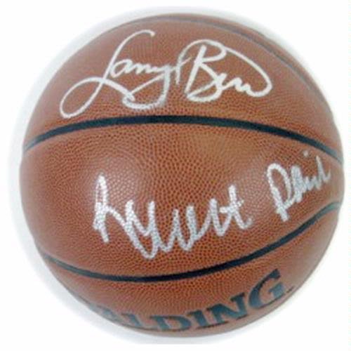 Larry Bird and Robert Parish Boston Celtics Autographed / Signed Basketball - Autographed Basketballs