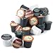 Keurig Coffee Connoisseur's Variety Pack 96 K-Cups includes Green Mountain Nantucket, Tully's French Roast, Newmans Own Special Blend, and Caribou Coffee Blend
