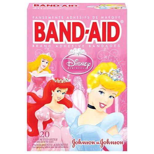 Band-Aid - Children's Adhesive Bandages, Disney Princess, Assorted Sizes 20 ea