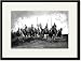 Black Framed/Matted Print 17x23, French Lancers Ready to Follow Up a German Retreat