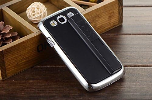 Maclogy 2014 Latest Fashion Creative Cute Ranking Lighter Igniter Original Hard Case Mobile Phone Sets New Original Battery Cover Housing Samsung Galaxy S3 I9300 And Fashion Chain Crystal Decorative Color UV Radiation Gift (Black)