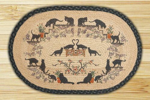 Capitol Importing 90-317A Porch Cat - 20 inch x 30 inch Hand Print Oval