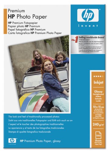 HP Original Premium Gloss Photo Paper, 10x15cm, 100 Sheets