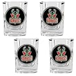 Milwaukee Bucks 4pc Square Shot Glass Set NBA Basketball