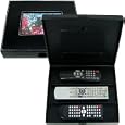 Black Faux Leather Remote Control Storage Box W/ Photo Inset