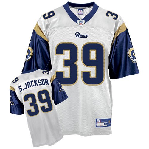 Reebok St. Louis Rams Steven Jackson Youth Replica White Jersey Medium