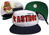 Houston Astros Two Tone Plastic Snapback Adjustable Plastic Snap Back Hat / Cap