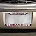 Sporting Goods : Montana Grizzlies Chrome License Plate Frame