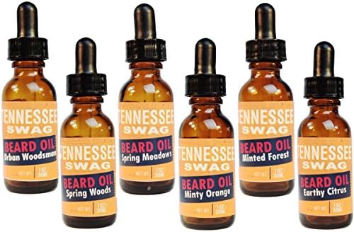 Premium Beard Oil and Conditioner for a Softer, Itch Free Beard - Variety Pack of 6 - 1 oz Bottles - Handmade with High Quality Carrier and Essential Oils that Offer Important Vitamins and Nutrients!