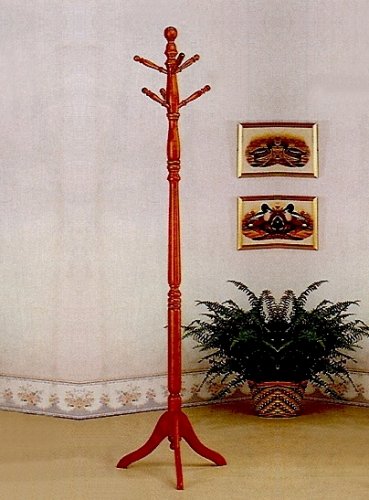 Beautiful Traditional Solid Wood Hall Tree In Oak Finish.