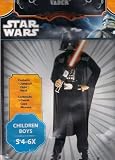 Star Wars Darth Vader Dress Up Costume Small 4-6x