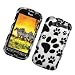 HTC myTouch 4G / myTouch HD (T-Mobile) Rubberized Snap On Protector Hard Case "Paw Prints" Design