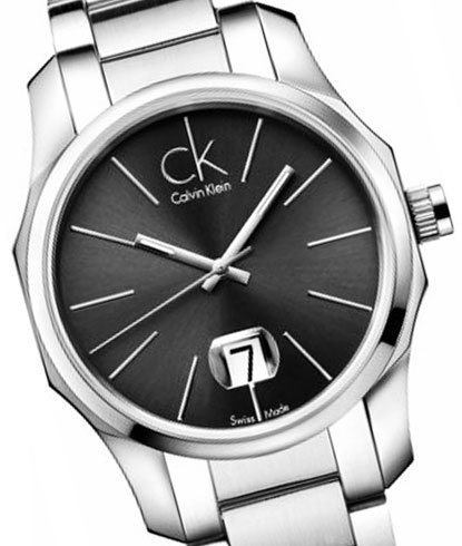 Calvin Klein Silver Bracelet Quartz Black Dial Men's Watch - K7741161