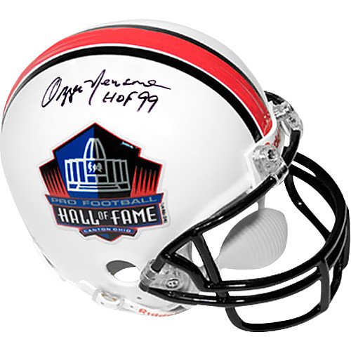 Pro Football Hall of Fame Ozzie Newsome Signed Mini Helmet- Class of 1999