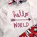 3PCS Newborn Baby Girl Top Romper+Pants Leggings Coming Home Outfits Set Clothes (3-6 Months, Arrow)