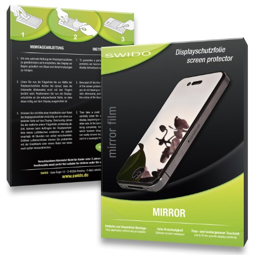 2 x SWIDO Mirror Spiegel-Displayschutzfolie für Navigon 42 Plus - Displayschutz vollverspiegelt und hartbeschichtet! PREMIUM QUALITÄT - Made in Germany