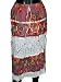 Bohemian Red Floral Print White Lace Cotton Womens Dress Skirt India